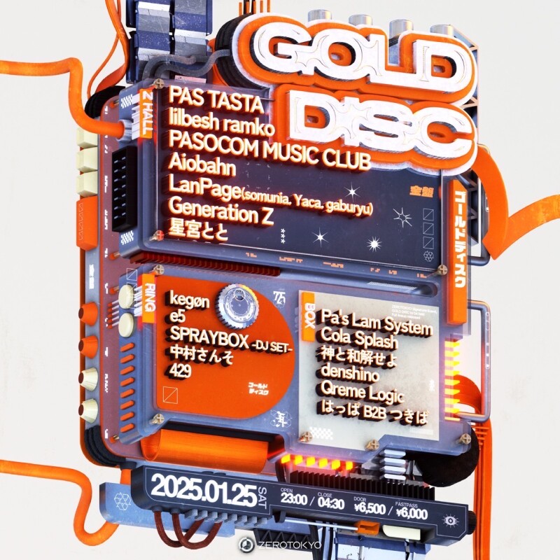 ZEROTOKYO 1/25(土) GOLD DISC